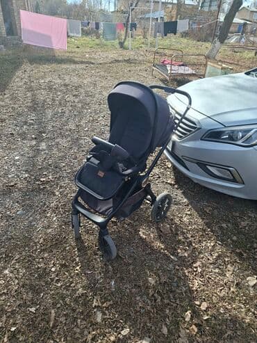 турист велосипед: Коляска, цвет - Черный, Б/у — 10