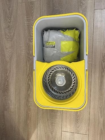 Чарбалык товарлар: Швабра с ведром и центрифугой (spin-mop) для быстрой и удобной влажной — 3