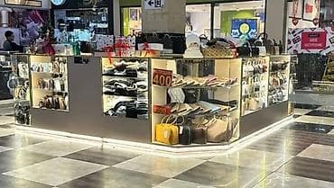 контейнер магазине: Островная торговая витрина/павильон для ТЦ - Тип: модульный островок — 2