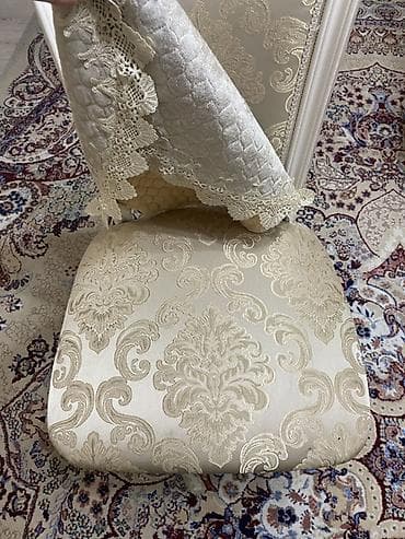 foldable table: Стол и стул для зала, Б/у, цвет - Бежевый — 4