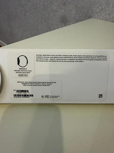 midnight: Apple Watch Series 8 (модель A2771), GPS Батарея 100% — Корпус — 4