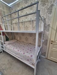 двухъярусные кровати бишкек: Продаю железную двухъярусную кровать белого цвета. 6500 сом — 2