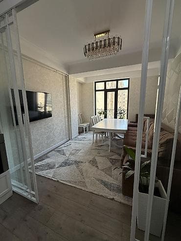 osh flat: 2 комнаты, 63 м², Асанбай мкр Элитка, 5 этаж, Евроремонт — 1
