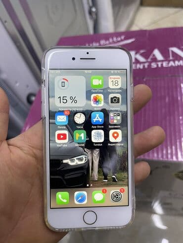 айфон 8 жаны: IPhone 8, Колдонулган, 64 ГБ, Ак, 90 % — 1