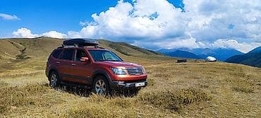 авто чихол: Полноразмерный рамный внедорожник 7 мест, оранжевый металлик — 5