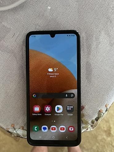 s24 fe: Samsung Galaxy A32, Б/у, 128 ГБ, цвет - Голубой, 2 SIM — 4