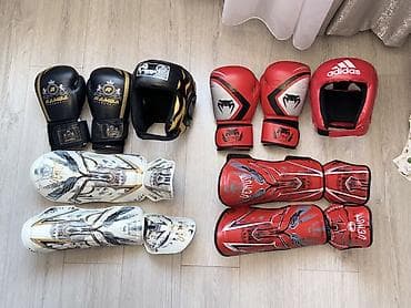 бокс лапа: Набор экипировки для единоборств Состав: - Боксерские перчатки RAMBA — 4