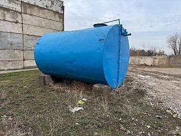 ручной краскопульт для водоэмульсионной краски: Стальная горизонтальная ёмкость 25Т (резервуар) цилиндрической формы — 1