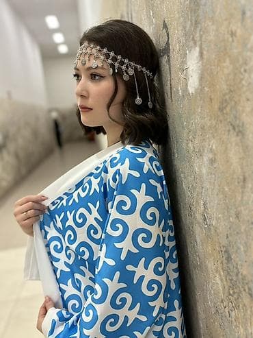 чыптама жилетка безрукавка: Кимоно-накидка с этническим орнаментом - Свободный крой, прямой — 4