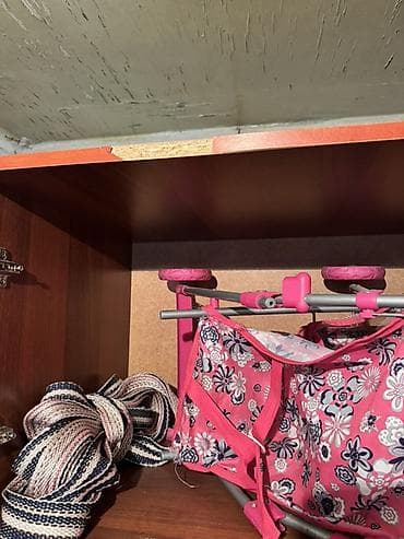 стойка для платков: Шкаф-купе/гардероб модульного типа из ЛДСП (цвет – тёмное — 2