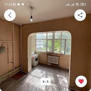 1 комната, 45 м², Аламедин-1 мкр 105 серия, 2 этаж — 2