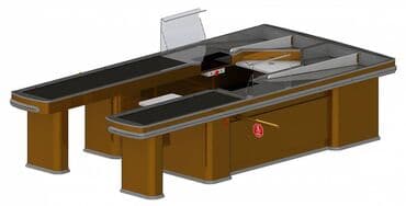 кассавый ящик: Кассовый бокс ТВИН Длина транспортера, мм	900/1500 Общая длина — 2