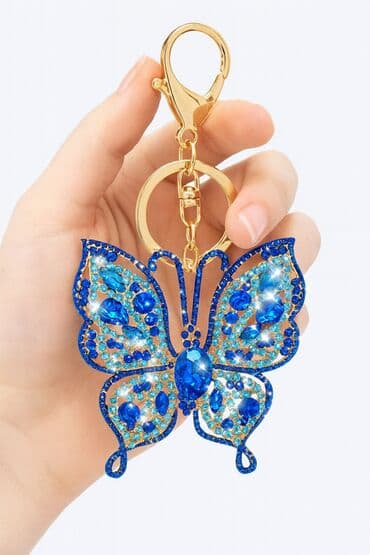 стильные бабочки: Брелок Бабочка со стразами – роскошный аксессуар ✨ Эффектный — 1