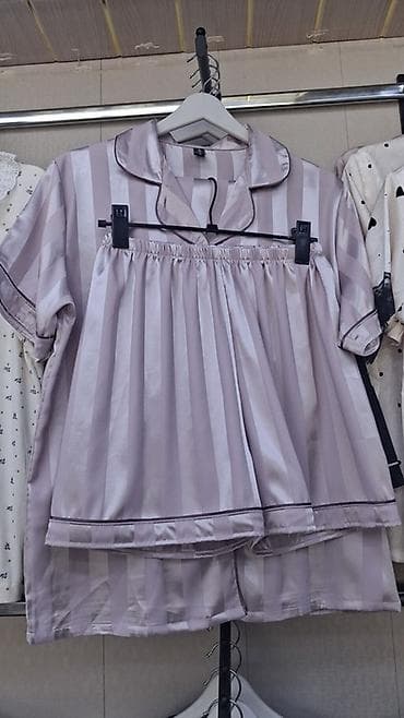 оптом кийим: Пижама, Атлас, Made in KG, Топчулары менен, Бардык өлчөмдөр — 9