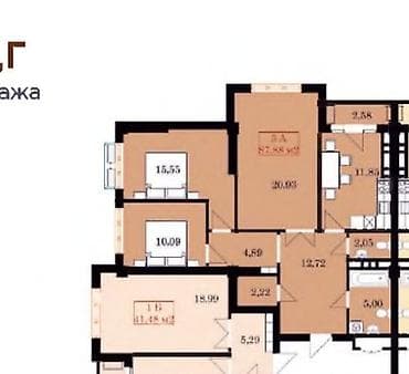 ихлас псо: 3 комнаты, 88 м², Элитка, 13 этаж, Готовая ПСО (под самоотделку) — 4