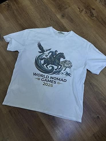 mind error: Футболка World Nomad Games 2026 -ЦЕНА 600 СОМ‼️‼️ - Белая футболка с — 1