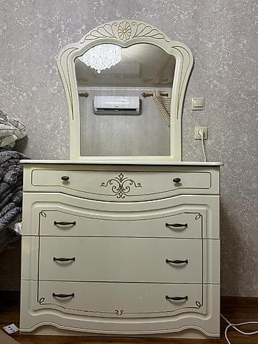 Спальный гарнитур, Новый, Двуспальная кровать, Россия, МДФ, Самовывоз, цвет - Белый