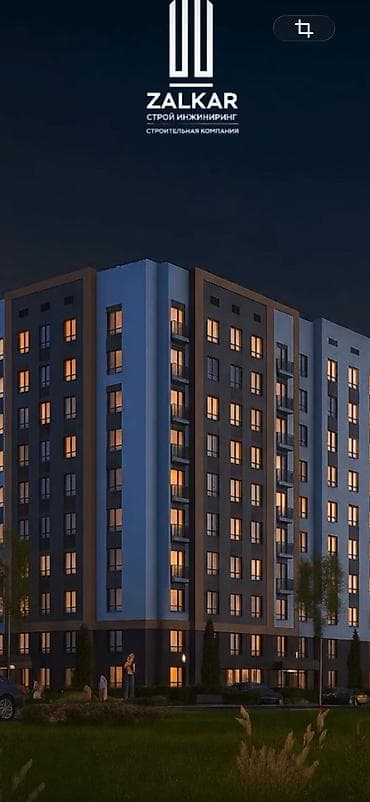 Кыймылсыз мүлк: 1 бөлмө, 49 м², Элитка, 6 кабат, Даяр ПСО (өзү оңдоп түзөтүп бүтүү үчүн) — 1
