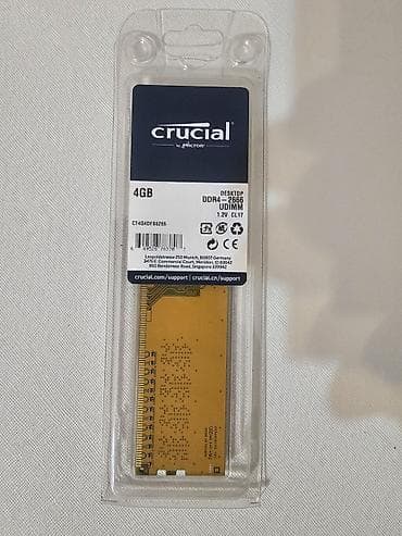 sd disk: Оперативная память (RAM) для ПК, Новый, Crucial, 4 ГБ, DDR4, 2666 МГц — 1