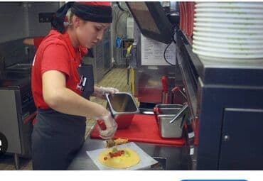 официантк: Талап кылынат Официант Тажрыйбасыз — 1