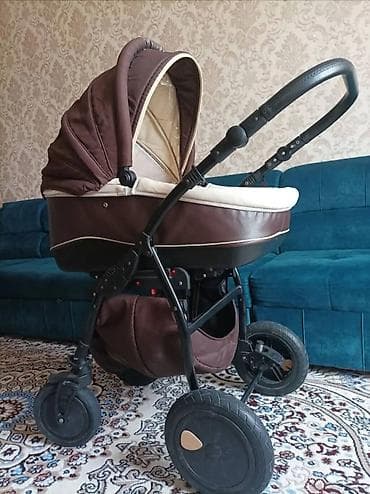 мода: Коляска, Другой бренд, цвет - Коричневый, Б/у, Самовывоз, Платная доставка — 6