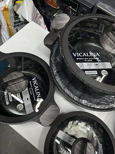 кастрюли vicalina: Набор посуды Vicalina с антипригарным мраморным покрытием. Состав и — 3