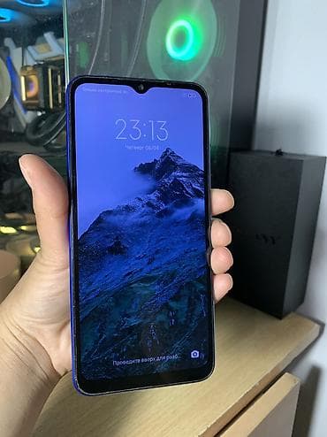 rey ben: Redmi, Redmi 9A, Б/у, 32 ГБ, цвет - Синий, 2 SIM — 2