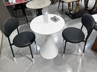 office table: Кухонный стол и стул, Новый, Самовывоз, цвет - Белый — 1