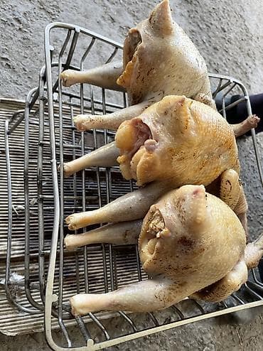 Азык-түлүктөр: Домашние потрошёные куры (тушка целиком) Опаленная Вес 1.3-1.8 кг — 3