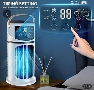 вентилтор: Портативный воздушный охладитель/увлажнитель с дисплеем - 3-в-1 — 2