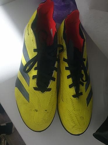 предаторы бутсы: Бутсы Adidas Predator ярко-желтого цвета с черными шнурками и — 6