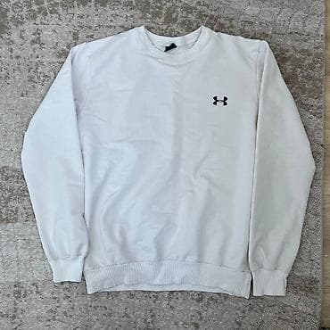 pro force: Мужская толстовка, M, Under Armour, Б/у, цвет - Белый, Бесплатная доставка — 1