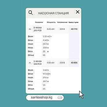 Дом и сад: Насосная станция E-MXA Самовсасывающая многоступенчатая станция — 2