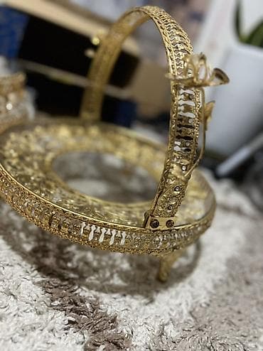 кухиний: Декоративная подставка/сервировочное блюдо с ручкой - Материал — 4