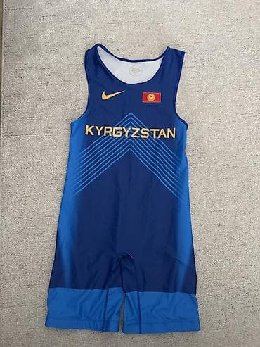 Соревновательный борцовский трико Nike «Kyrgyzstan / KGZ» размер XXL at lalafo.kg Соревновательный борцовский трико Nike «Kyrgyzstan / KGZ» размер XXL