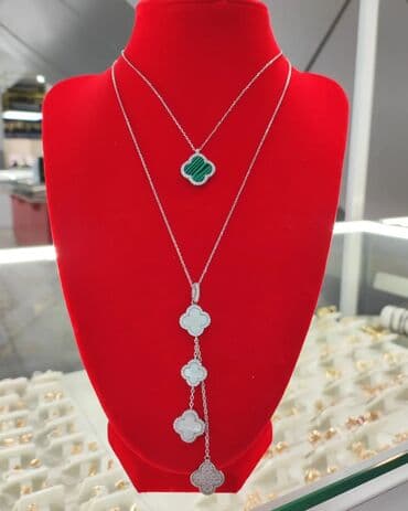 свадебные платья от производителя: Новинка Ванклиф Серебряные Колье в стиле Ванклиф Серебро 925 пробы — 3