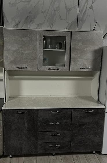 Кухонный гарнитур, Новый, цвет - Серый