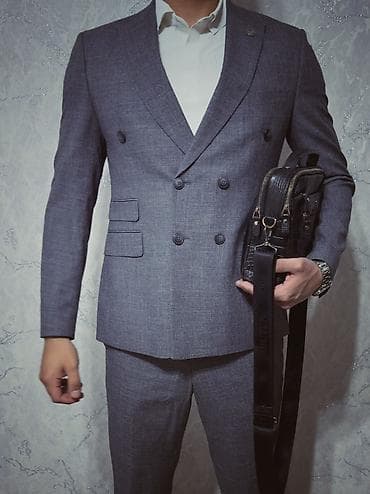 samsung a 01 core: Мужской костюм, L, XL, Новый, цвет - Серый, Самовывоз — 1