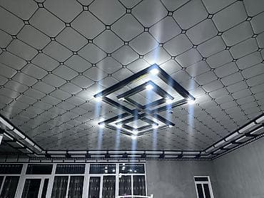 рекламная вывеска с подсветкой: Потолочные панели и декоративные карнизы с LED-подсветкой - — 1