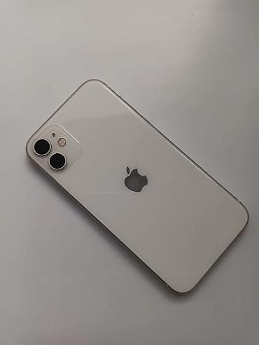 redmi 13 not: IPhone 11, Б/у, 128 ГБ, Белый, Защитное стекло, 82 % — 1