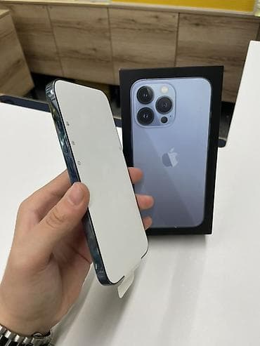 redmo note 10: IPhone 13 Pro, Б/у, 512 ГБ, Sierra Blue, Коробка, 77 % — 3
