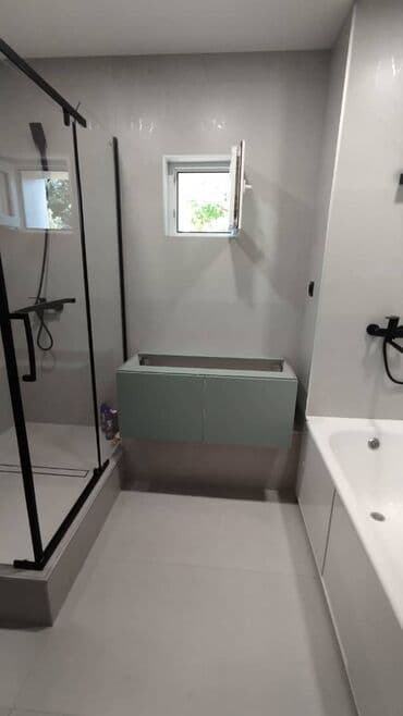 термометр кухонный: Кире бериш үчүн гарнитур, Шкаф, МДФ, түсү - Боз — 16