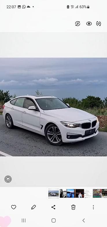 will cypha: BMW 3 series GT: 2018 г., 2 л, Робот, Дизель, Лифтбек — 2