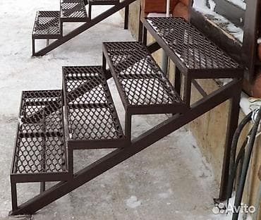 мансард: Металлическая лестница Для дома — 4