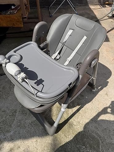 б у летние коляски: Детский стульчик для кормления, серый, новый нам подарили — 2