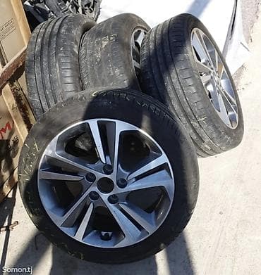 Колеса в сборе 225 / 55 / R 17, Лето, Комплект, Легковые, Литые, отверстий - 5