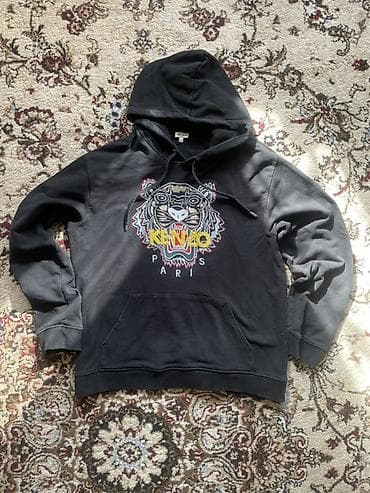 red centr: Худи Kenzo Paris Tiger - Оригинальный чёрный худи с фирменной — 1