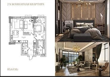 all group: 2 комнаты, 86 м², Элитка, Готовая ПСО (под самоотделку) — 2