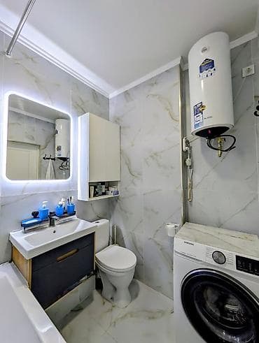 Батирлер: 1 бөлмө, 38 м², Аламедин-1 мкр Элитка, 5 кабат, Евро оңдоо — 7