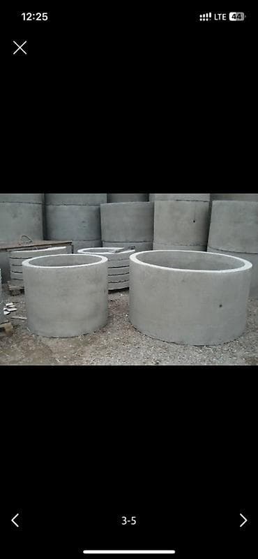 Железобетонные (ЖБИ) изделия для колодцев и ливневок. В ассортименте